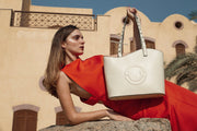 Beige Valeria Tote Bag