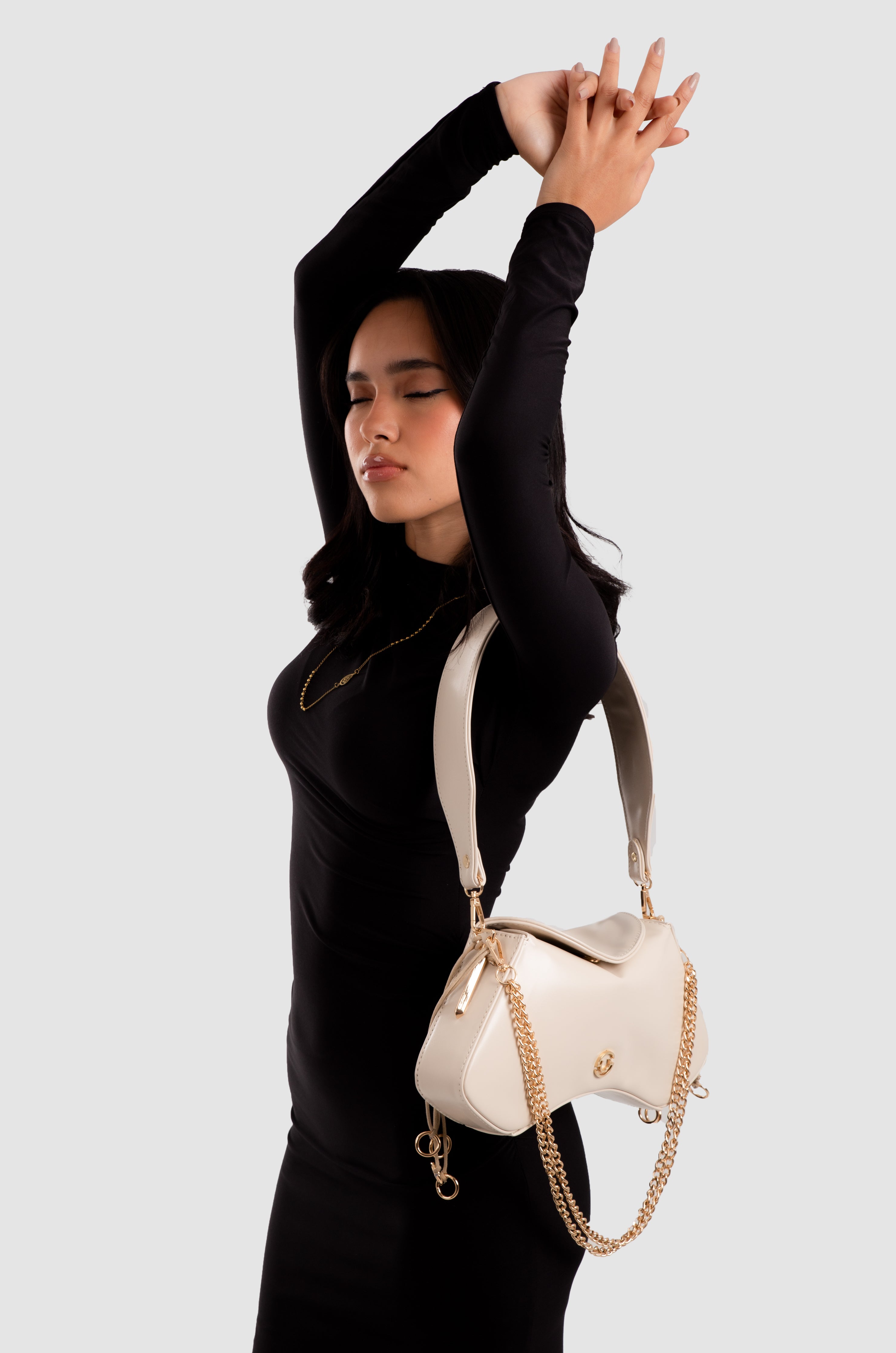 Paloma Bag Beige Nylon Beige Amaya – SU LUGAR - Main Image